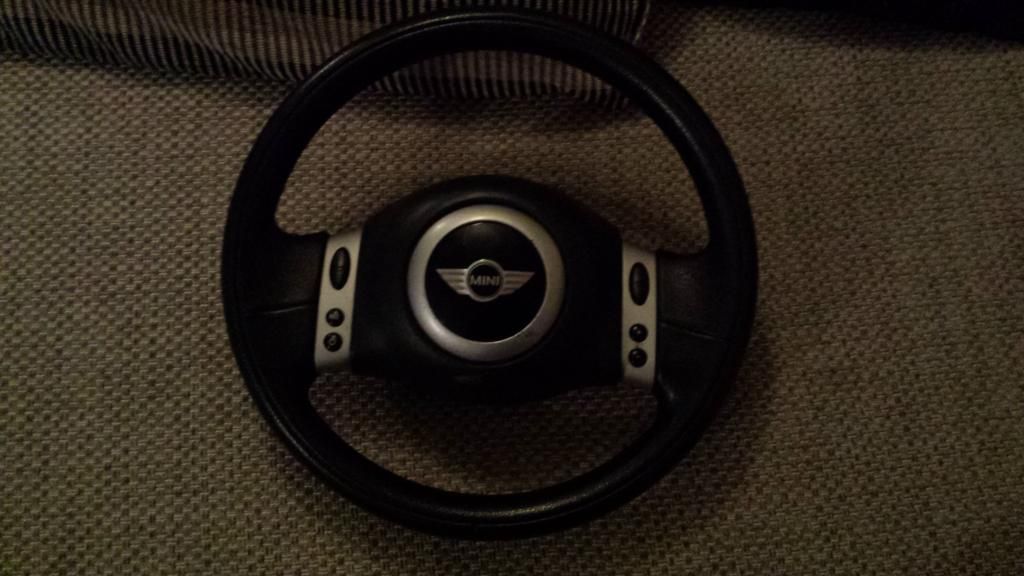 2 spoke multifunction steering wheel with airbag